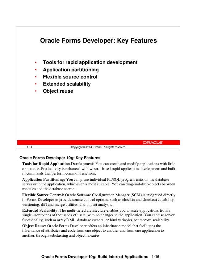 oracle forms developer 10g build internet applications